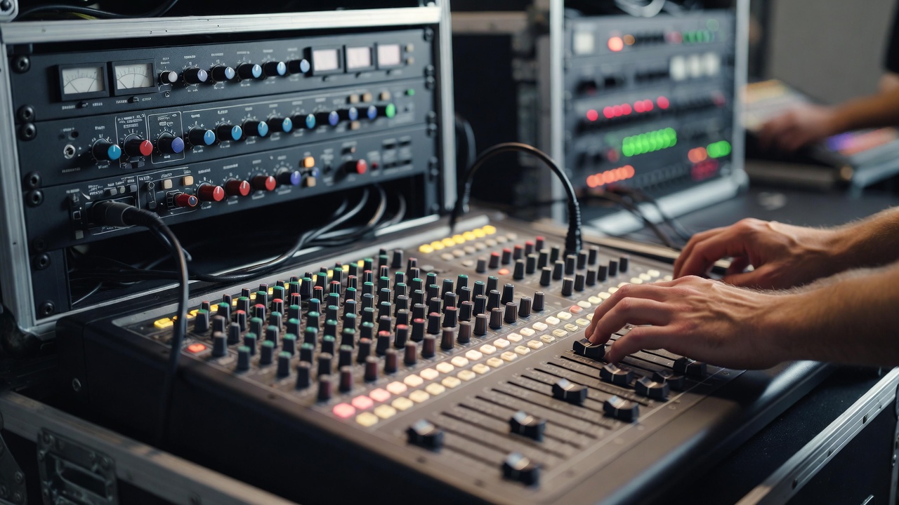 Техническая проверка звука и оборудования на мероприятии