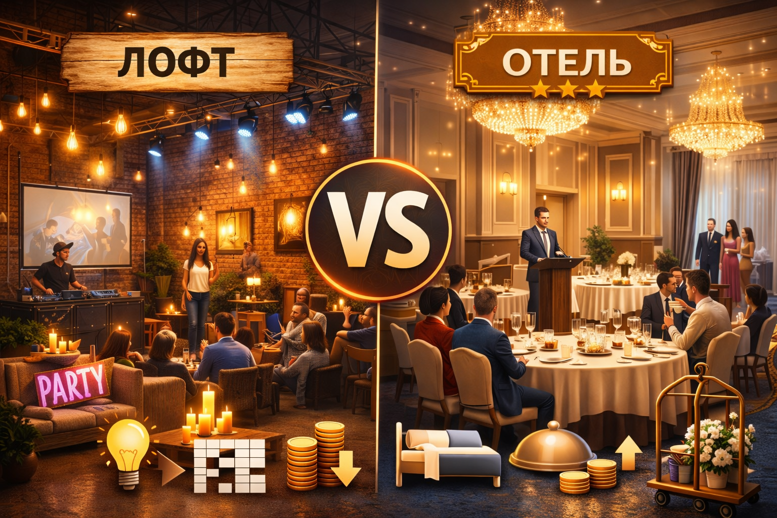 Подбор площадки: почему лофт лучше отеля