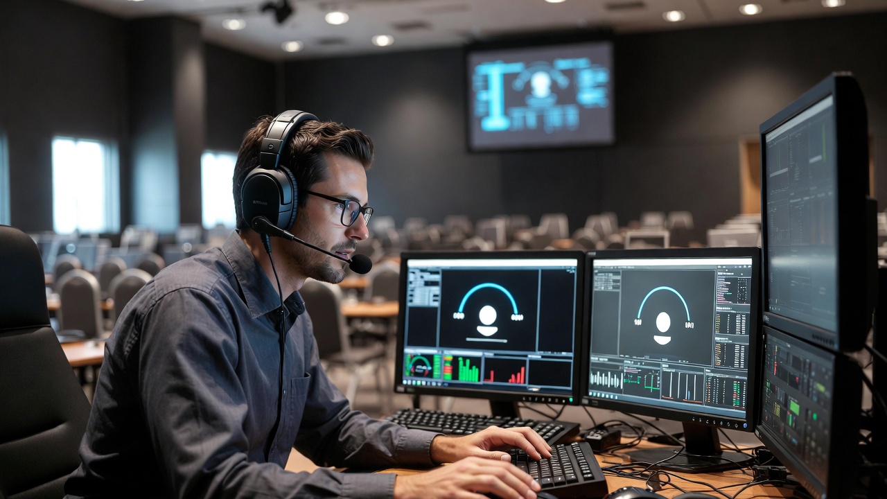 Технический директор контролирует стриминг и стабильность интернета