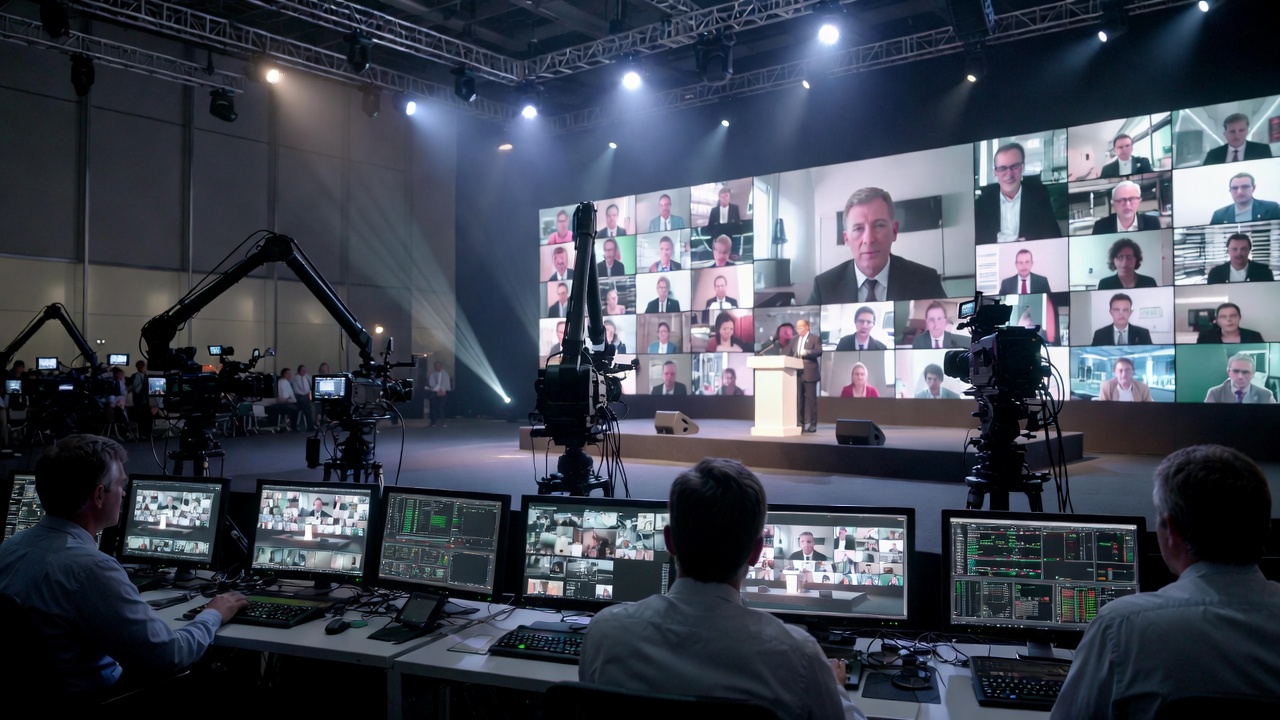 Видеотрансляция конференции: телемост, live-трансляция и гибридный формат