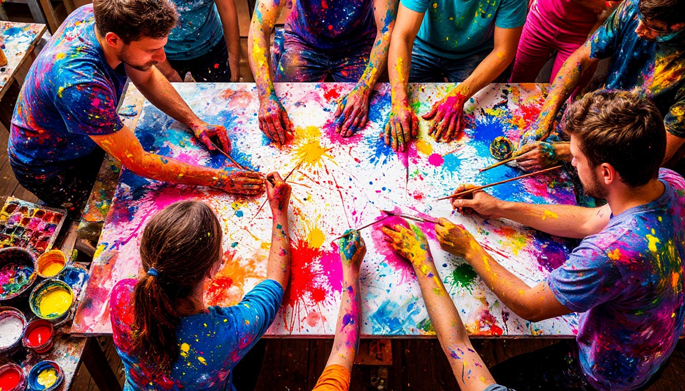 Творческий тимбилдинг: создаём арт-объект в офис | DoctorTeam