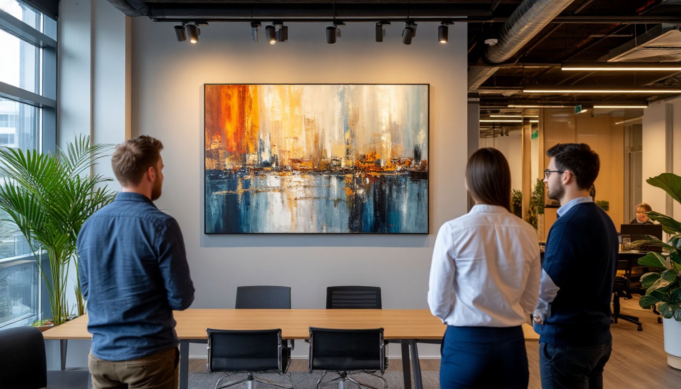 Арт-объект из тимбилдинга размещён в офисе компании