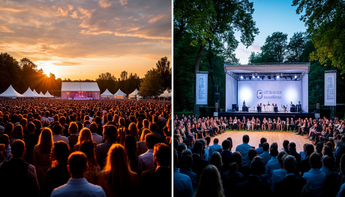 Сравнение удачной и неудачной площадки для выездного мероприятия