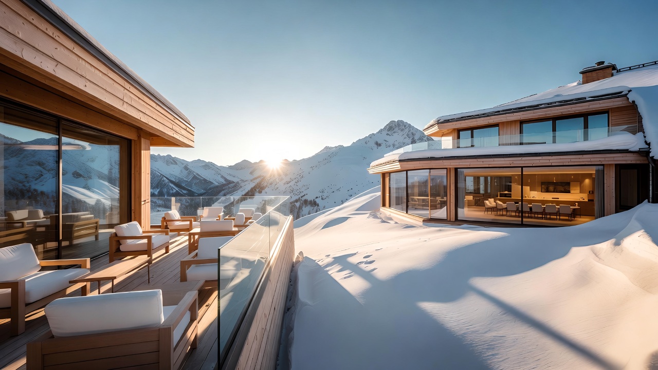 Премиальный горный отель с конференц-залом и видом на горы