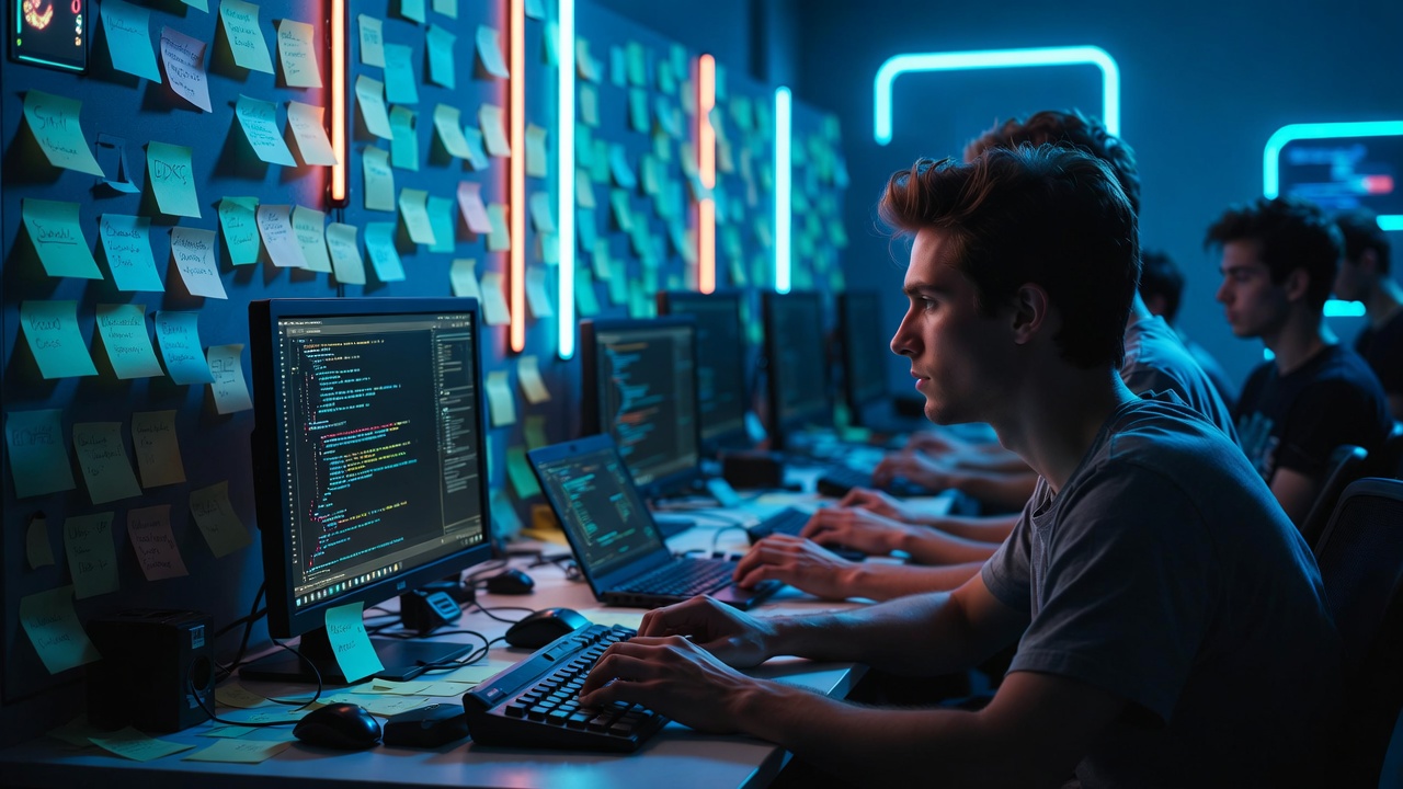 Хакатон как кодинг-марафон: разработчики работают над проектами ночью