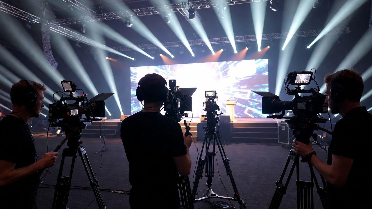 Съёмка отчетного ролика на деловом мероприятии