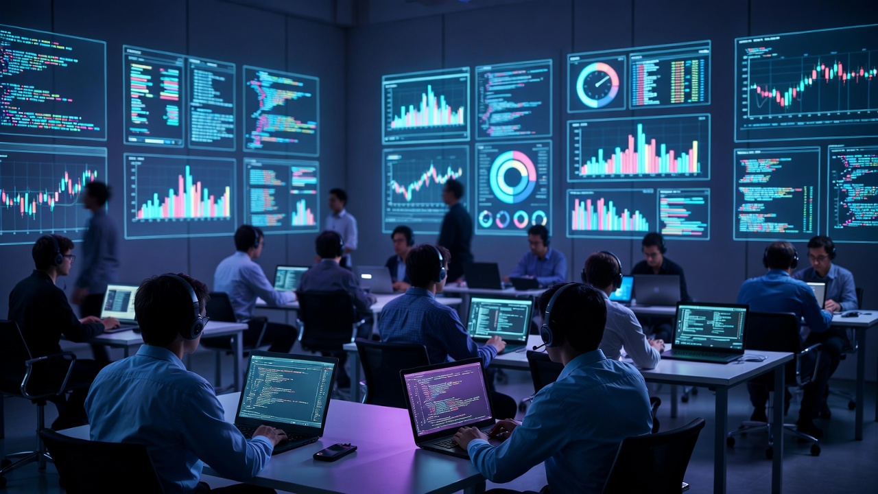 технологичная среда IT-конференции с демонстрацией цифровых решений