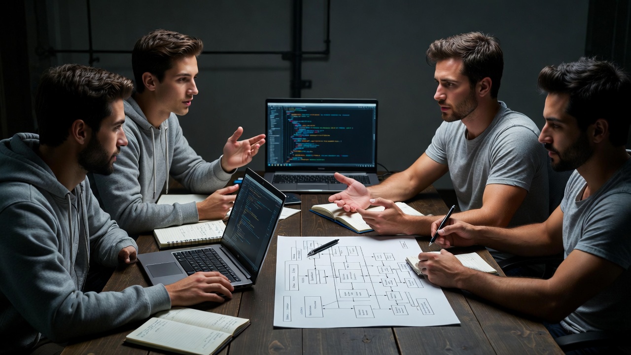 разработчики обсуждают архитектуру систем и open source проекты