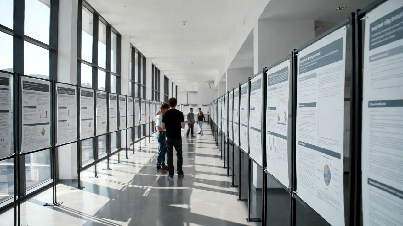 Постерная сессия на научной конференции