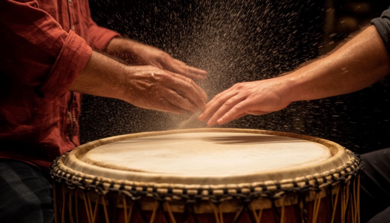 Снятие стресса через активную игру на барабанах