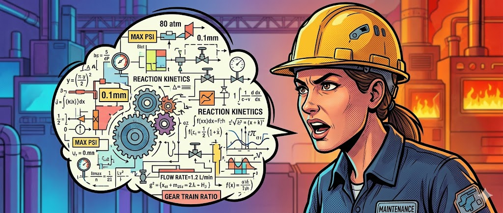 Инженер объясняет процесс производства журналистам