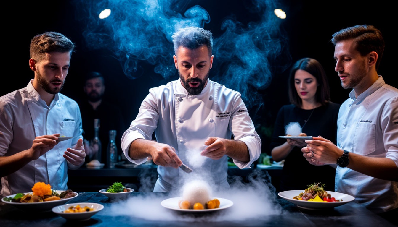 Крио-бар на мероприятии — приготовление коктейлей с жидким азотом