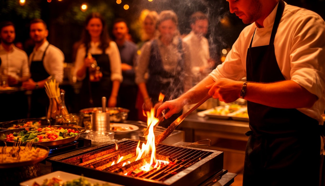 Кейтеринг-анимация: шоу поваров на глазах у гостей