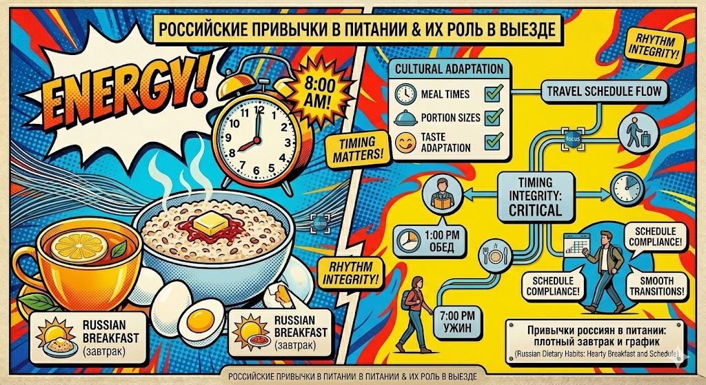 Как адаптировать питание для русской команды за границей