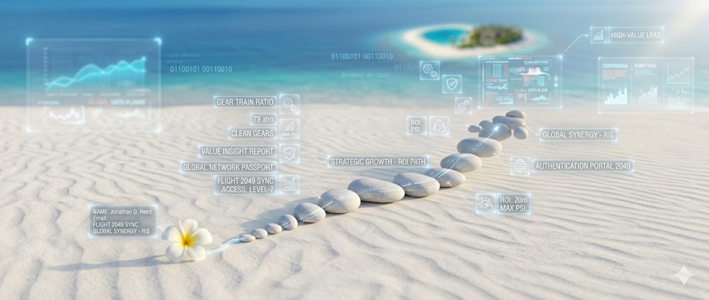 Метафорическое изображение ROI и стратегического роста компании после ретрита.