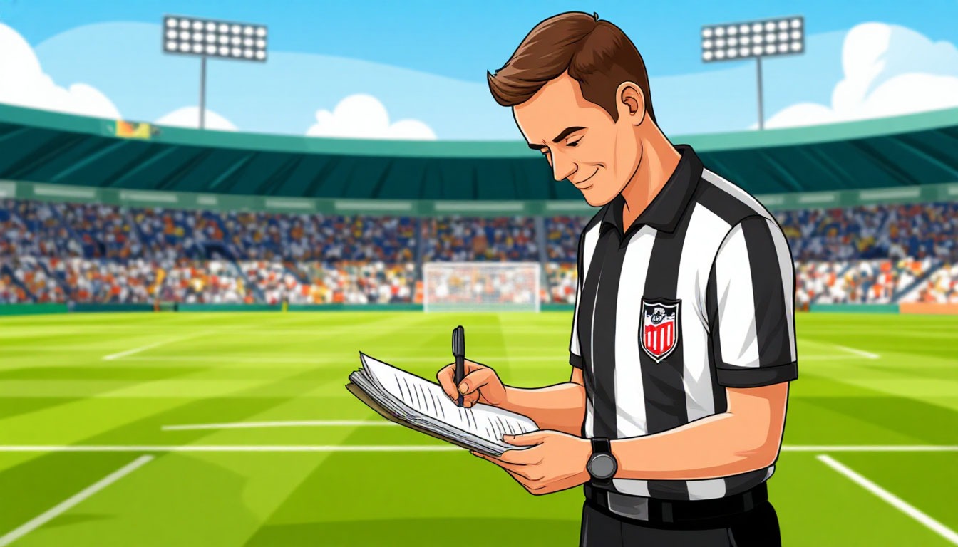 судья фиксирует результаты соревнований