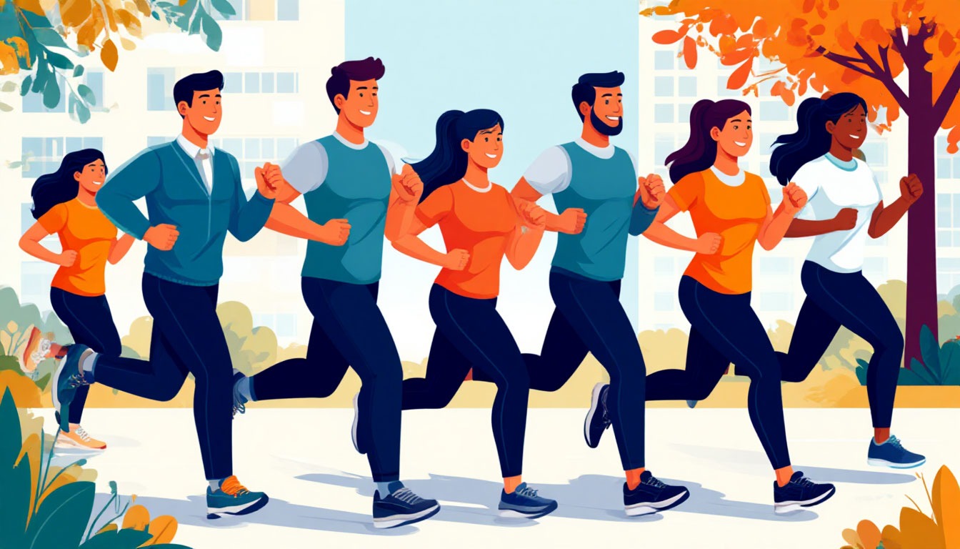 сотрудники ведут активный образ жизни вместе