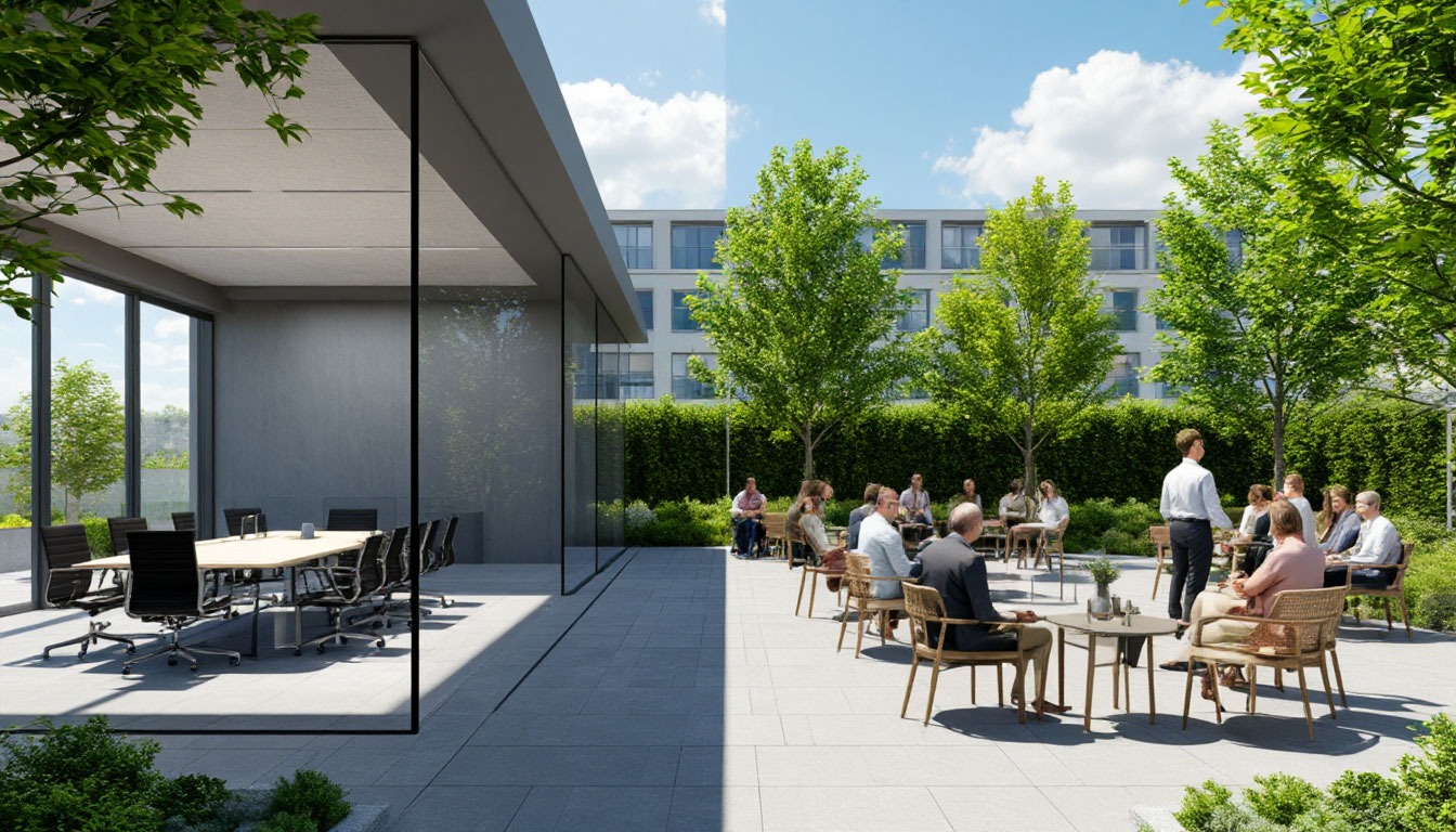 сравнение конференц-зала и неформальной среды для обучения