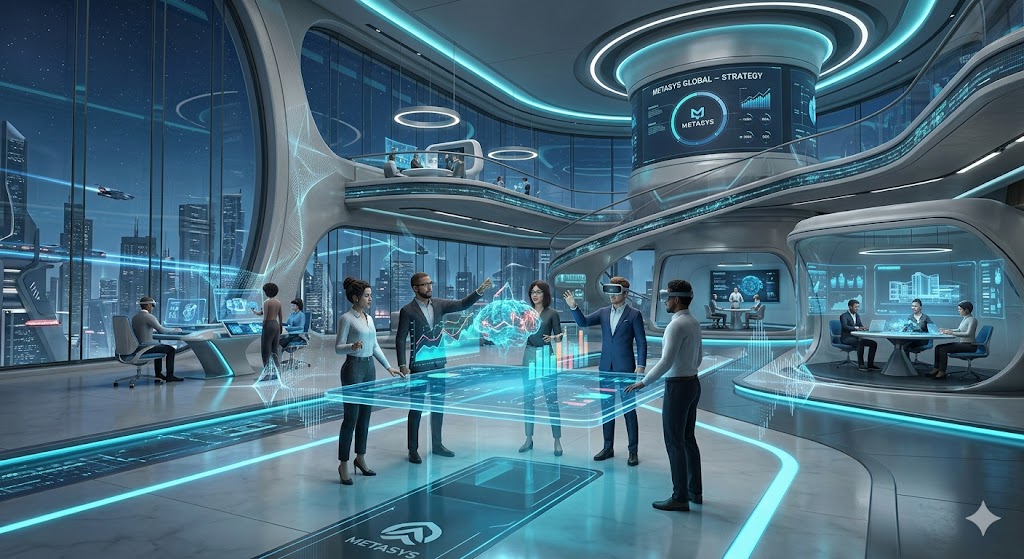 метавселенная для бизнеса виртуальный офис VR встречи сотрудников