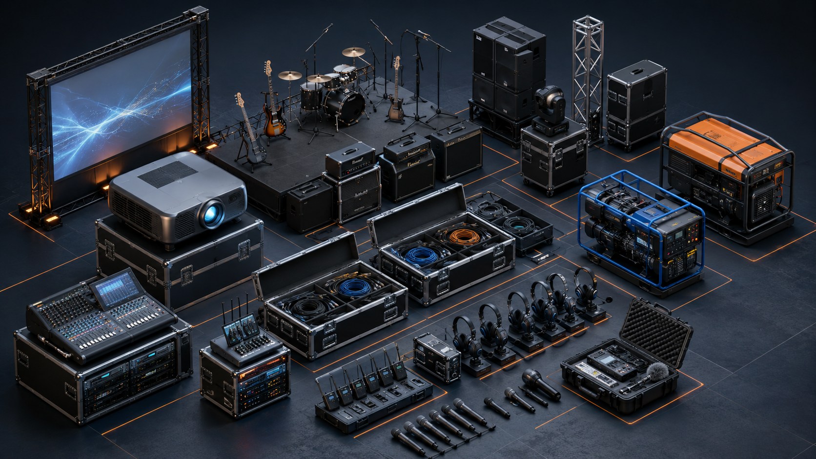 проекторы и backline для мероприятия